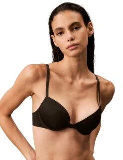 Calvin Klein CK Attraction Push Up Plunge Bra - Black