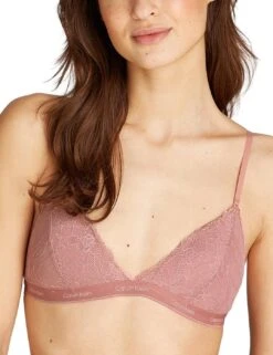 Calvin Klein Modern Lace Lined Triangle Bra - Red Grape -Belle Lingerie Store 66304 calvin klein modern lace lined triangle bra red grape 6