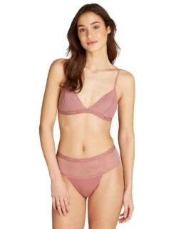 Calvin Klein Modern Lace Lined Triangle Bra - Red Grape -Belle Lingerie Store 66304 calvin klein modern lace lined triangle bra red grape 7
