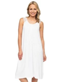 Cyberjammies Nora Rose Christina Jersey Short Nightdress - White
