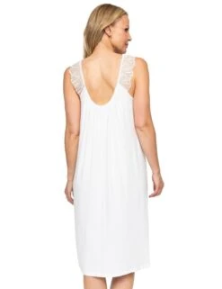 Cyberjammies Nora Rose Christina Jersey Short Nightdress - White -Belle Lingerie Store 66349 cyberjammies nora rose christina jersey short nightdress white 3