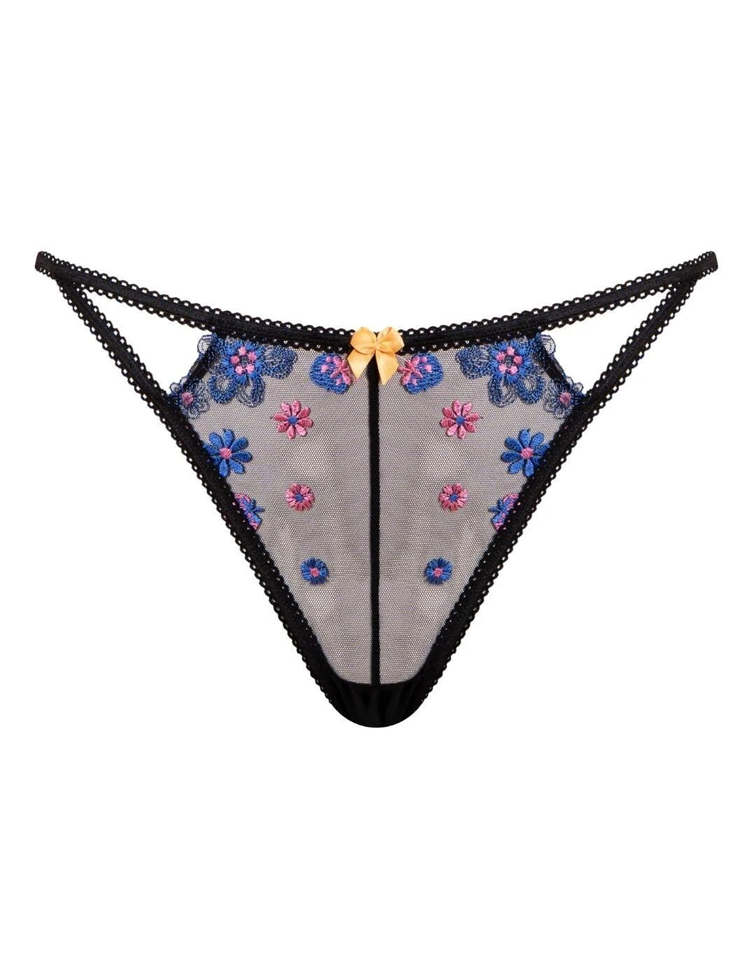 Curvy Kate Strawberry Crush Brazilian Brief - Black Multi 3 Curvy Kate Strawberry Crush Brazilian Brief - Black Multi - Image 3