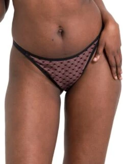 Curvy Kate Boost Heartbreaker Tanga Brief - Black/Pink