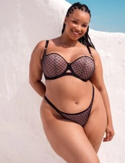 Curvy Kate Boost Heartbreaker Tanga Brief - Black/Pink -Belle Lingerie Store 66606 curvy kate boost heartbreaker tanga brief blackpink 8