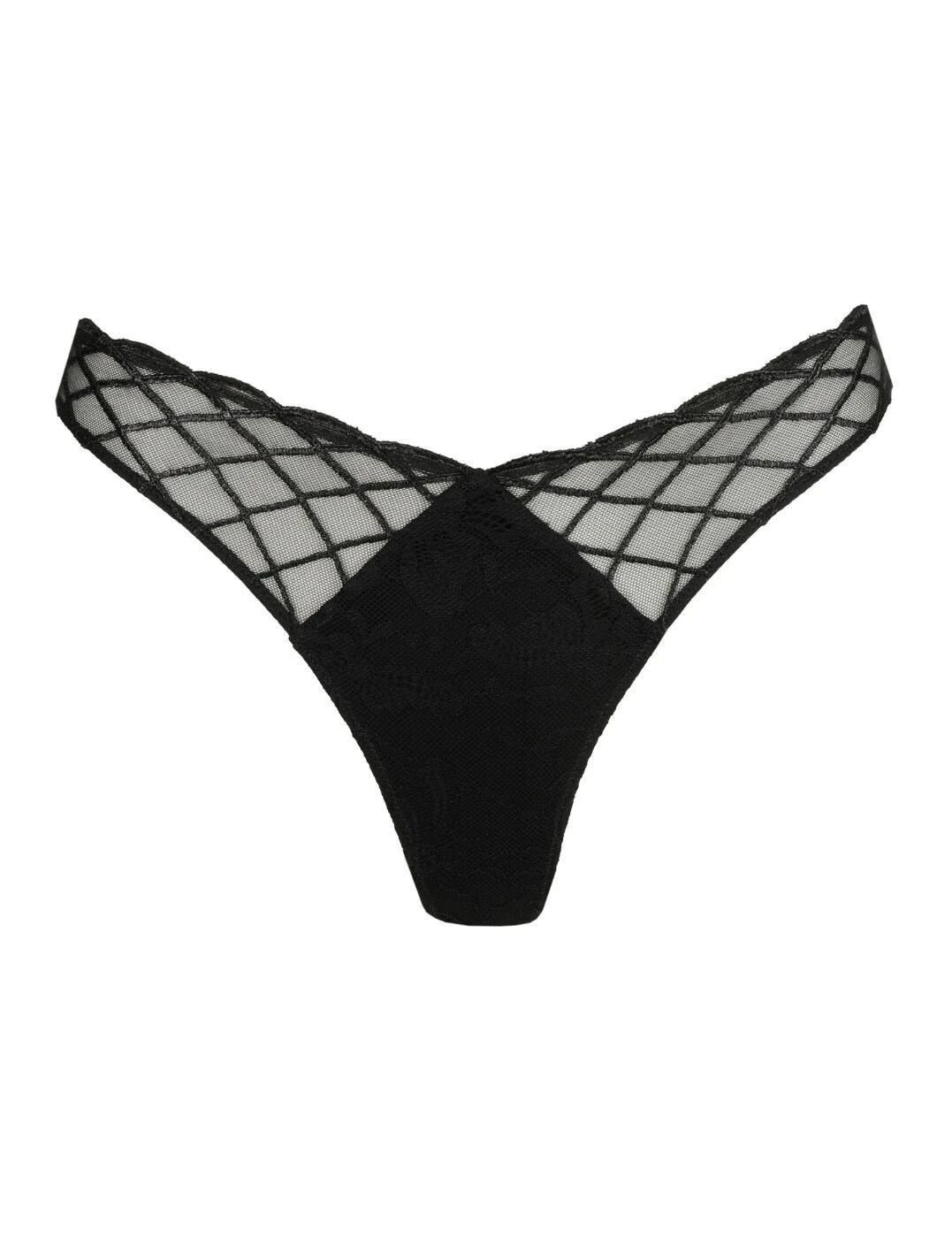 Marie Jo Aven Thong - Black 4 Marie Jo Aven Thong - Black - Image 4