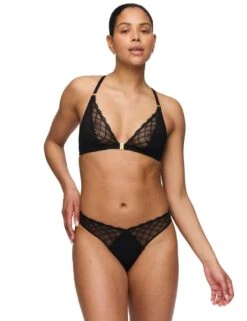 Marie Jo Aven Thong - Black 14 Marie Jo Aven Thong - Black -Belle Lingerie Store 66628 marie jo aven thong black 6