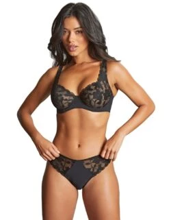 Panache Amour Brazilian Brief - Black -Belle Lingerie Store 66640 panache amour brazilian brief black 5