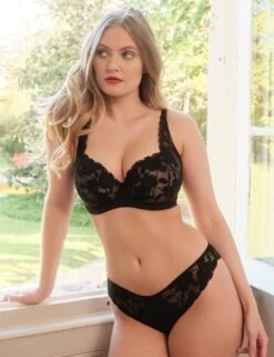 Panache Amour Brazilian Brief - Black -Belle Lingerie Store 66640 panache amour brazilian brief black 8