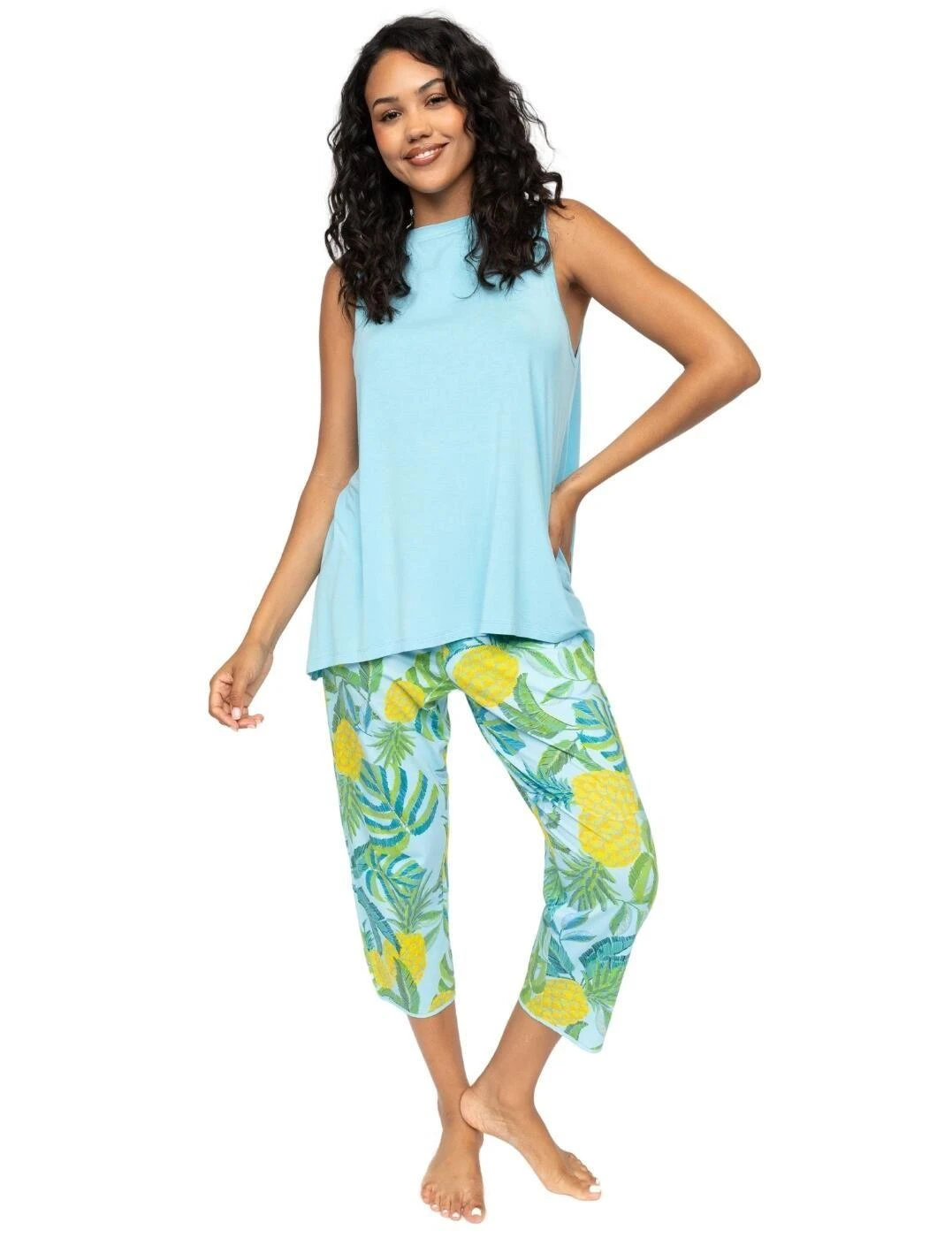 Cyberjammies Paige Jersey Relaxed Vest - Light Blue 6 Cyberjammies Paige Jersey Relaxed Vest - Light Blue - Image 6