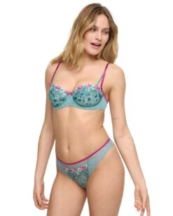 Marie Jo Lizelot Thong - Bali Green -Belle Lingerie Store 66838 marie jo lizelot thong bali green 5