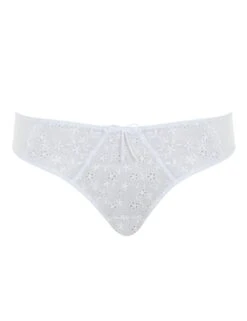 Panache Charlotte Brazilian Brief - White -Belle Lingerie Store 66890 panache charlotte brazilian brief white 3