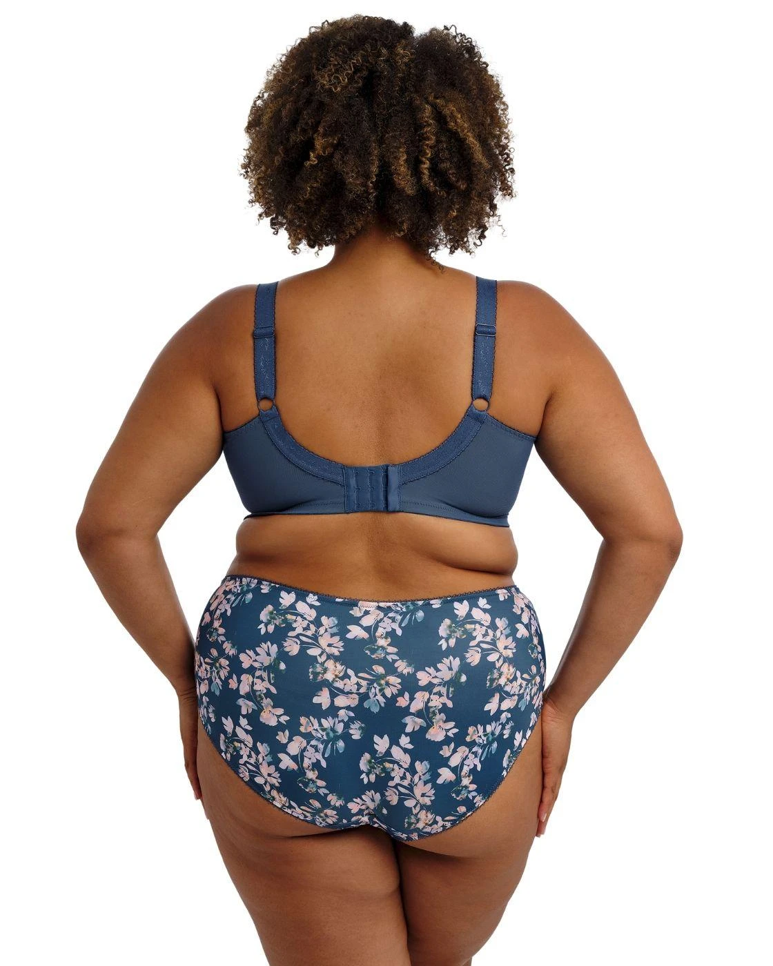 Goddess Kayla High Waist Brief - Teal Blossom 6 Goddess Kayla High Waist Brief - Teal Blossom - Image 6