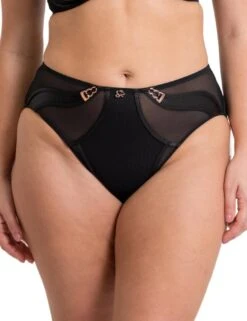 Scantilly By Curvy Kate Suspense High Waist Brief - Black