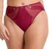 Scantilly By Curvy Kate Suspense High Waist Brief - Sangria