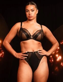 Scantilly By Curvy Kate Suspense Plunge Bra - Black -Belle Lingerie Store 67047 scantilly by curvy kate suspense plunge bra black 8