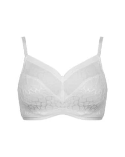 Pour Moi Geo Sculpt Fuller Bust Non Wired Bralette - White -Belle Lingerie Store 67066 pour moi geo sculpt fuller bust non wired bralette white 3