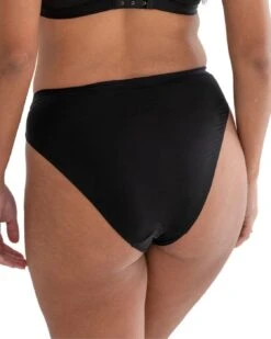 Pour Moi Geo Sculpt High Leg Brief - Black -Belle Lingerie Store 67067 pour moi geo sculpt high leg brief black 3