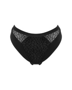 Pour Moi Geo Sculpt High Leg Brief - Black -Belle Lingerie Store 67067 pour moi geo sculpt high leg brief black 4