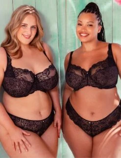Curvy Kate Lovelace Brazilian Brief - Black/Taupe 17 Curvy Kate Lovelace Brazilian Brief - Black/Taupe -Belle Lingerie Store 67102 curvy kate lovelace brazilian brief blacktaupe 8