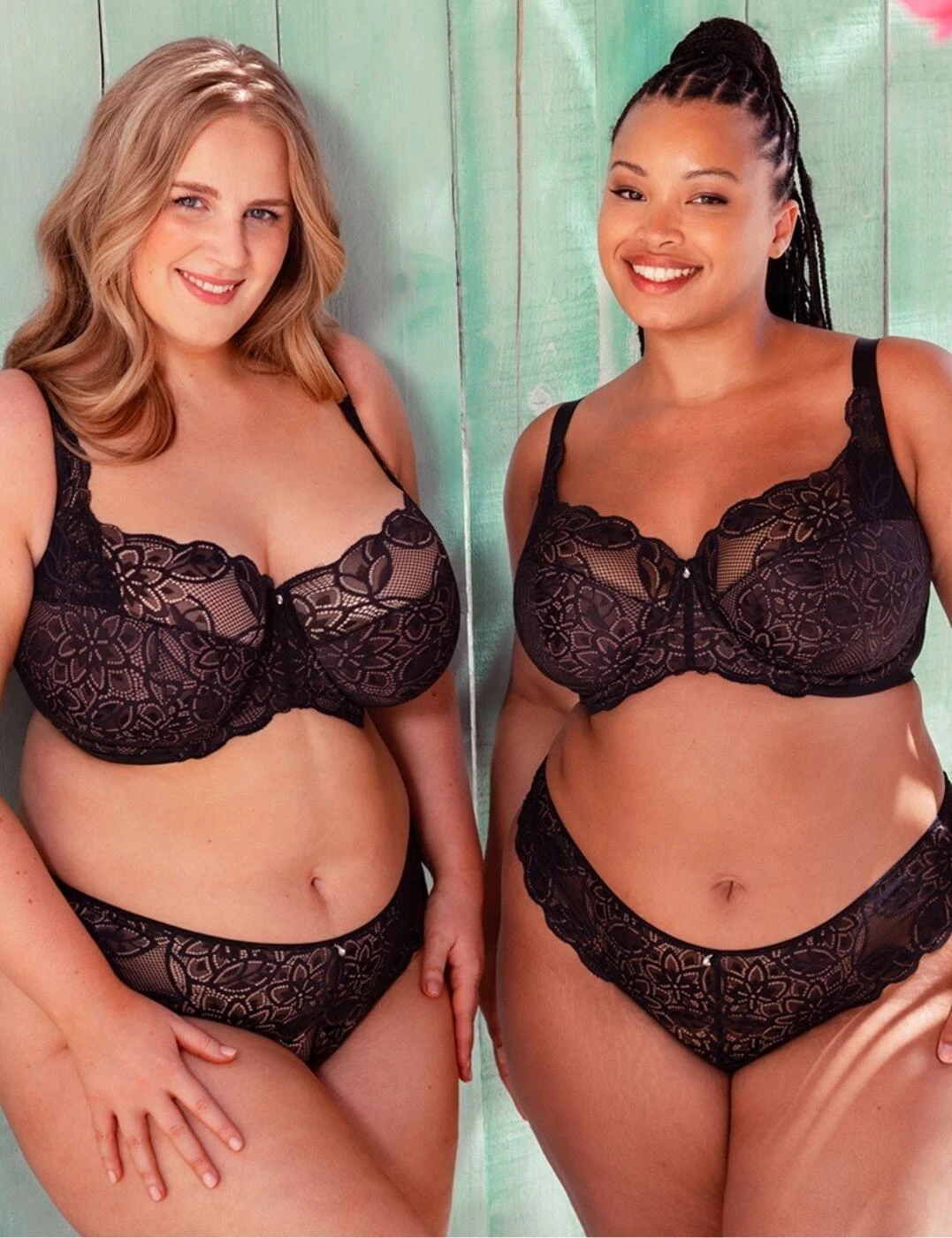 Curvy Kate Lovelace Brazilian Brief - Black/Taupe 8 Curvy Kate Lovelace Brazilian Brief - Black/Taupe - Image 8