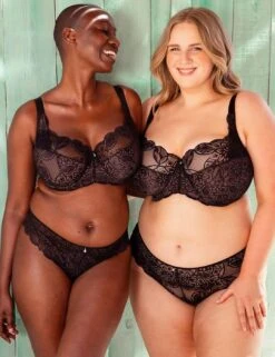 Curvy Kate Lovelace Side Support Balcony Bra - Black/Taupe -Belle Lingerie Store 67104 curvy kate lovelace side support balcony bra blacktaupe 10