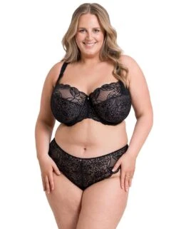Curvy Kate Lovelace Side Support Balcony Bra - Black/Taupe -Belle Lingerie Store 67104 curvy kate lovelace side support balcony bra blacktaupe 5