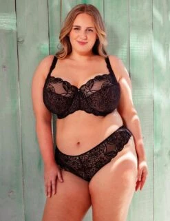 Curvy Kate Lovelace Side Support Balcony Bra - Black/Taupe -Belle Lingerie Store 67104 curvy kate lovelace side support balcony bra blacktaupe 7