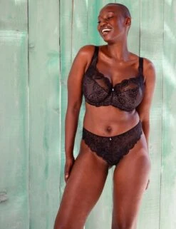 Curvy Kate Lovelace Side Support Balcony Bra - Black/Taupe -Belle Lingerie Store 67104 curvy kate lovelace side support balcony bra blacktaupe 8