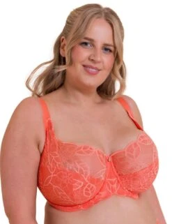 Curvy Kate Lovelace Side Support Balcony Bra - Coral
