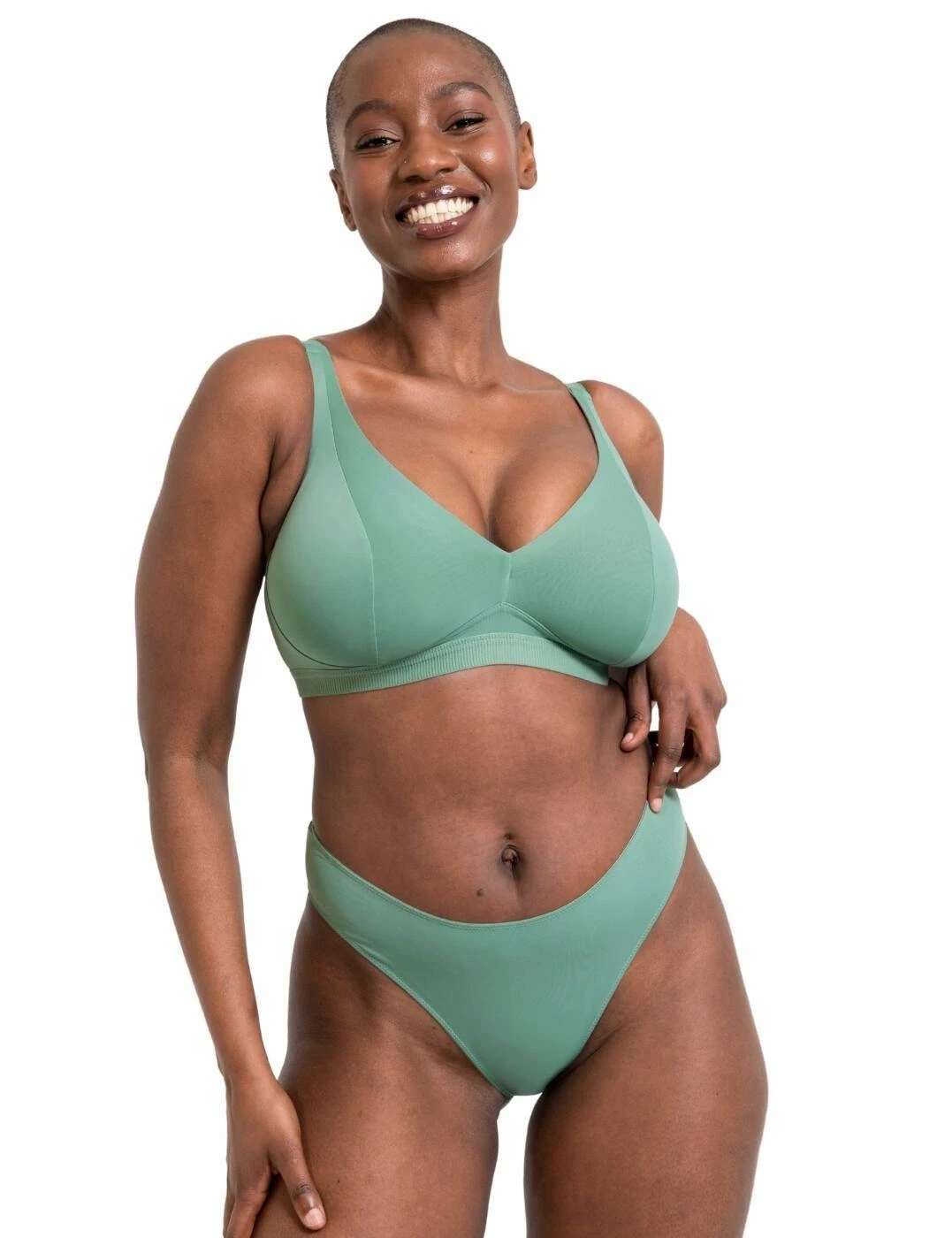 Curvy Kate Zen Brazilian Brief - Sage Green 4 Curvy Kate Zen Brazilian Brief - Sage Green - Image 4