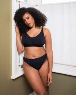 Curvy Kate Zen Non Wired Bralette - Black -Belle Lingerie Store 67114 curvy kate zen non wired bralette black 7
