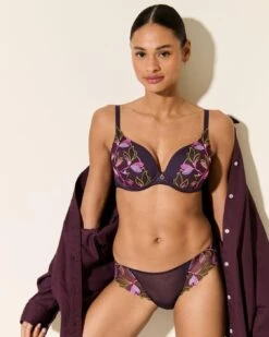 Marie Jo Loish Loish Thong - Amethyst -Belle Lingerie Store BELLE 0602940 marie jo loish loish thong amethyst 6