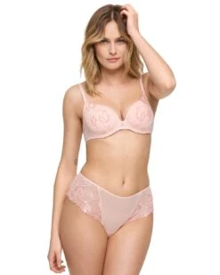 Marie Jo Loish Loish Luxury Thong - Pearly Pink -Belle Lingerie Store BELLE 0602941 marie jo loish loish luxury thong pearly pink 5