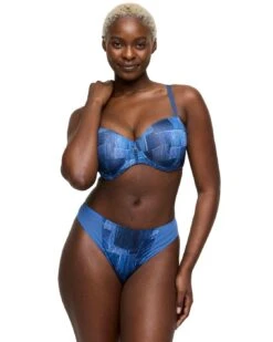 Prima Donna Twist Mauna Thong - Twill Blue 11 Prima Donna Twist Mauna Thong - Twill Blue -Belle Lingerie Store BELLE 0642510 prima donna twist mauna thong twill blue 5