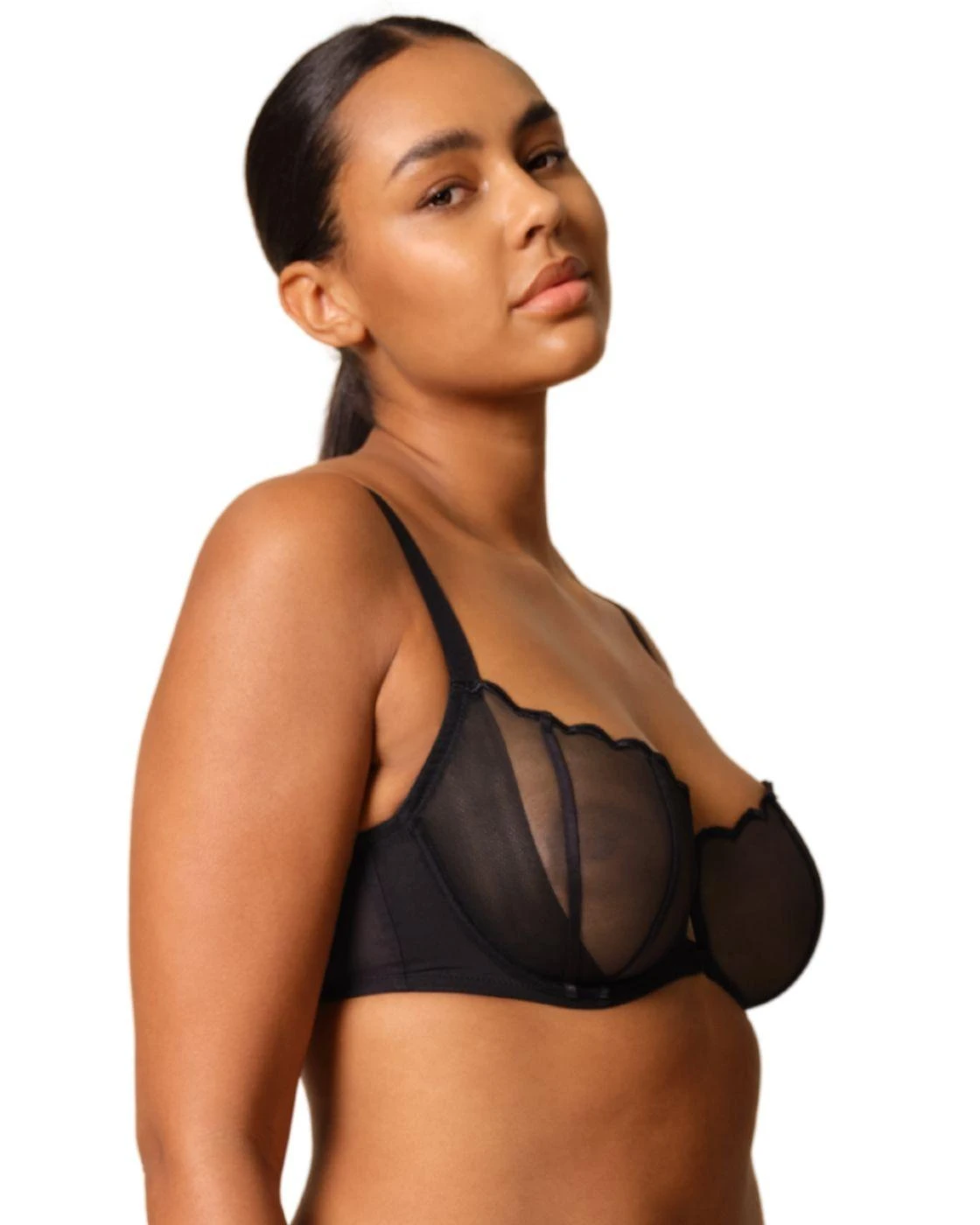 Gossard Obsession Non Padded Balconette Bra - Black 3 Gossard Obsession Non Padded Balconette Bra - Black - Image 3