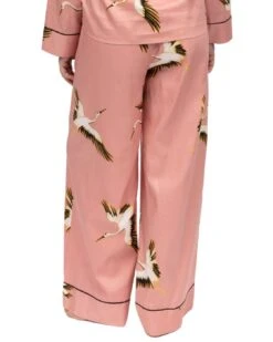 Cyberjammies Bonnie Crane Bird Print Wide Leg Pyjama Bottoms - Pink Mix 10 Cyberjammies Bonnie Crane Bird Print Wide Leg Pyjama Bottoms - Pink Mix -Belle Lingerie Store BELLE Bonnie 5041 cyberjammies bonnie crane bird print wide leg pyjama bottoms pink mix 3