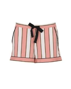 Cyberjammies Bonnie Printed Stripe Jersey Shorts - Pink Mix -Belle Lingerie Store BELLE Bonnie 5049 cyberjammies bonnie printed stripe jersey shorts pink mix 3