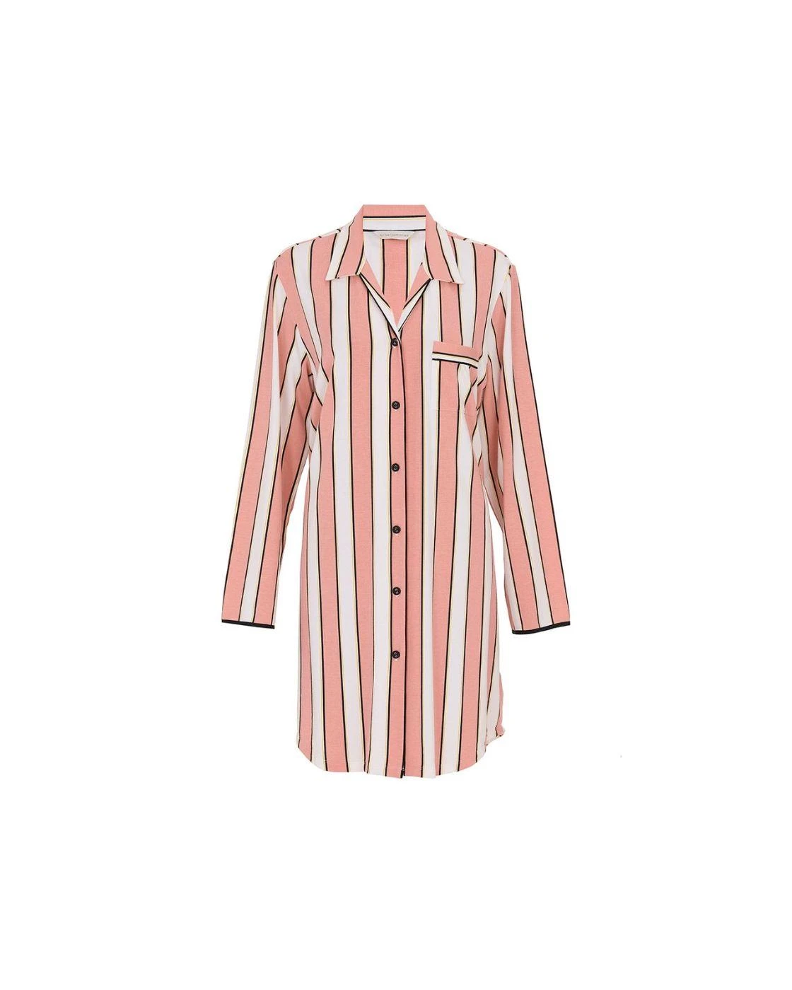 Cyberjammies Bonnie Printed Stripe Jersey Nightshirt - Pink Mix 4 Cyberjammies Bonnie Printed Stripe Jersey Nightshirt - Pink Mix - Image 4