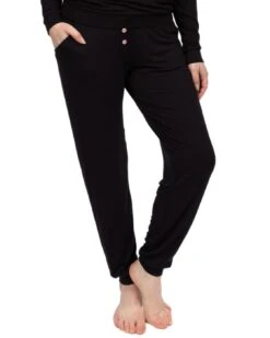 Cyberjammies Bonnie Jersey Pyjama Bottoms - Black