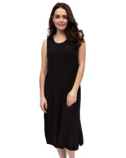 Cyberjammies Bonnie Jersey Long Nightdress - Black