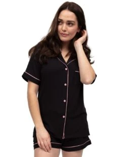 Cyberjammies Bonnie Revere Jersey Shorty Set - Black 10 Cyberjammies Bonnie Revere Jersey Shorty Set - Black -Belle Lingerie Store BELLE Bonnie 5059 cyberjammies bonnie revere jersey shorty set black 3