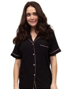 Cyberjammies Bonnie Revere Jersey Shorty Set - Black 12 Cyberjammies Bonnie Revere Jersey Shorty Set - Black -Belle Lingerie Store BELLE Bonnie 5059 cyberjammies bonnie revere jersey shorty set black 5