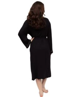 Cyberjammies Bonnie Jersey Long Dressing Gown - Black 13 Cyberjammies Bonnie Jersey Long Dressing Gown - Black -Belle Lingerie Store BELLE Bonnie 5061 cyberjammies bonnie jersey long dressing gown black 7