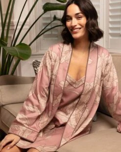 Cyberjammies Fable & Eve Fulham Woven Long Sleeve Floral Print Long Dressing Gown - Pink Mix 15 Cyberjammies Fable & Eve Fulham Woven Long Sleeve Floral Print Long Dressing Gown - Pink Mix -Belle Lingerie Store BELLE Fable EveFulham 2260 cyberjammies fable eve fulham woven long sleeve floral print long dressing gown pink mix 8