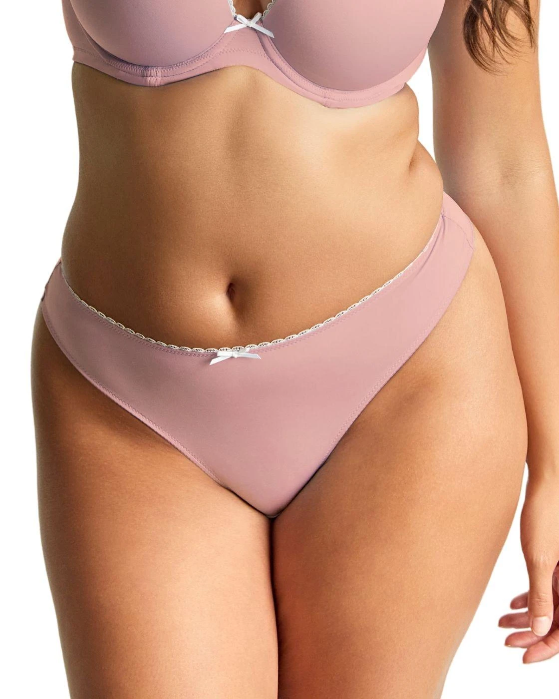 Panache Faith Brazilian Brief - Mauve 1 Panache Faith Brazilian Brief - Mauve