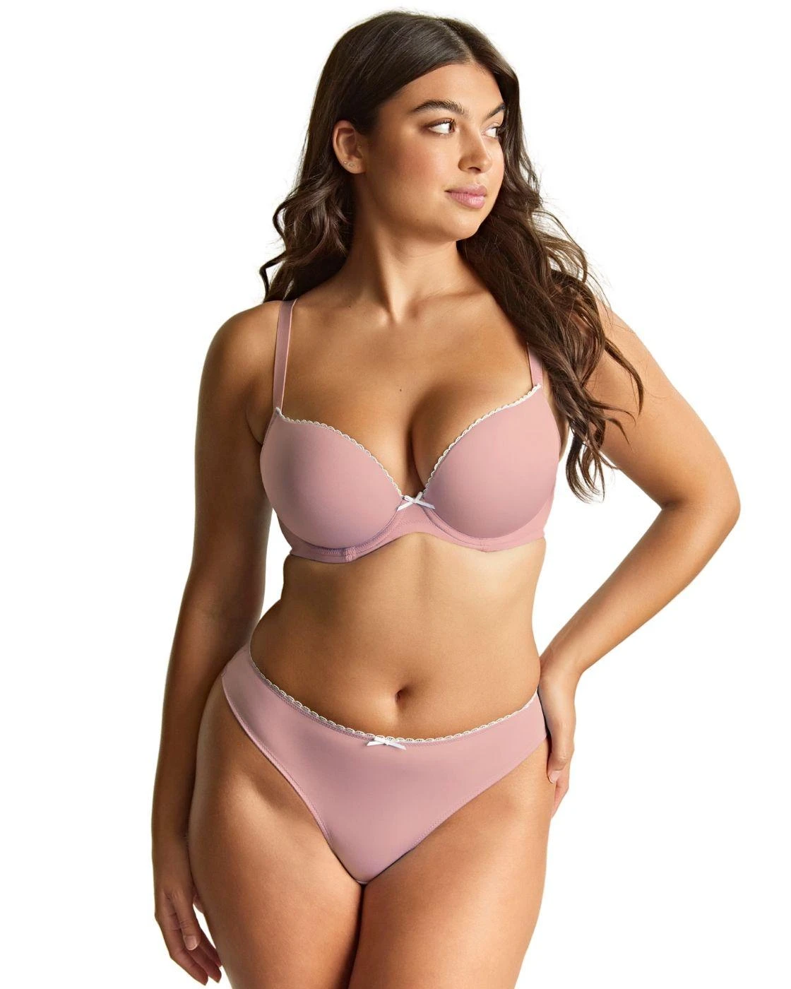Panache Faith Brazilian Brief - Mauve 4 Panache Faith Brazilian Brief - Mauve - Image 4