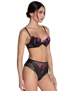 Lise Charmel Floraison Passion Retro Sexy Brief - Safran Rose -Belle Lingerie Store BELLE FloraisonPassion ACH1986 lise charmel floraison passion retro sexy brief safran rose 8
