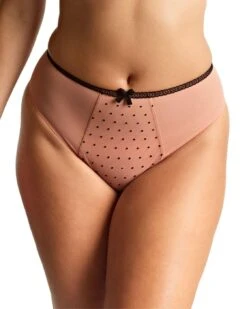 Panache Gabrielle High Waist Brazilian Brief - Flocked Spot
