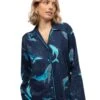 Cyberjammies Marina Whale Print Pyjama Top - Navy Mix