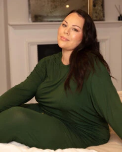 Cyberjammies Olive Jersey Pyjama Bottoms - Olive Green -Belle Lingerie Store BELLE Olive 5012 cyberjammies olive jersey pyjama bottoms olive green 6